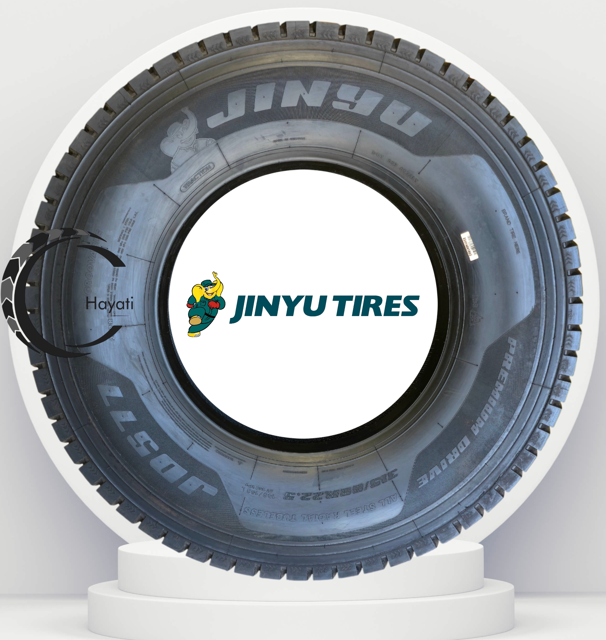 لاستیک جین یو 315/80R22.5  گل عقب (ویتنام)